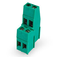 2 Position Wire to Board Terminal Block Horizontal with Board 0.200" (5.08mm) Through Hole