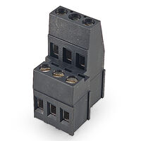 3 Position Wire to Board Terminal Block Horizontal with Board 0.200" (5.08mm) Through Hole