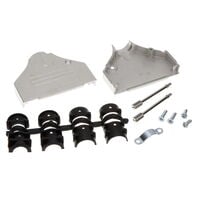 50 Position Two Piece Backshell Connector Silver 180° Shielded