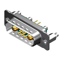 7 (5 + 2 Coax or Power) Position D-Sub, Combo Plug, Male Pins Connector