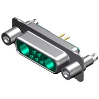 7 (5 + 2 Coax or Power) Position D-Sub, Combo Receptacle, Female Sockets Connector