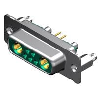 7 (5 + 2 Coax or Power) Position D-Sub, Combo Receptacle, Female Sockets Connector