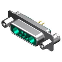 7 (5 + 2 Coax or Power) Position D-Sub, Combo Receptacle, Female Sockets Connector