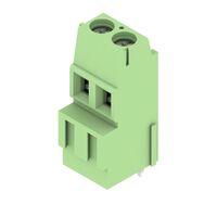 2 Position Wire to Board Terminal Block Horizontal with Board 0.200" (5.08mm) Through Hole