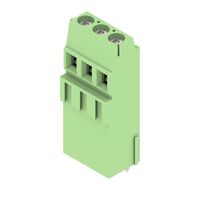 3 Position Wire to Board Terminal Block Horizontal with Board 0.200" (5.08mm) Through Hole