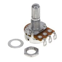 100k 欧姆 1 组 线性 面板安装 电位计 棘爪 1.0 匝 碳 0.2W，1/5W 焊片