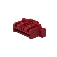 7 Rectangular Connectors - Housings Plug Red 0.059" (1.50mm)