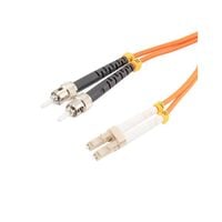 Cable Fiber Optic ST/PC Duplex To LC/PC Duplex 100/140 3.3' (1.0m)