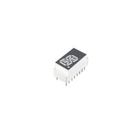Displaymodule - LED-Zeichen und -Ziffern Rot 14 Segmente, alphanummerisch 1 Zeichen GemeinsameAnode 2V 20mA H x B x T: 0,820" x 0,390" x 0,380" (20,83mm x 9,91mm x 9,65mm) 16-DIP (0,300", 7,62mm)