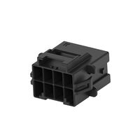 8 Rectangular Connectors - Housings Receptacle Black 0.236" (6.00mm)