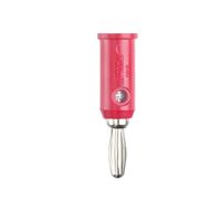 Banana Plug, Stackable Connector Standard Banana Solderless Red