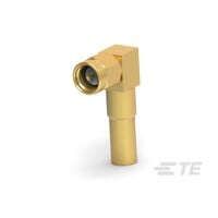 SMA Connector Plug, Male Pin 50 Ohms Free Hanging (In-Line), Right Angle Solder