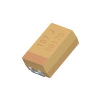 1 µF Molded Tantalum Capacitors 25 V 1206 (3216 Metric) 8Ohm @ 100kHz