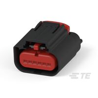 6 Rectangular Connectors - Housings Plug Black 0.100" (2.54mm)