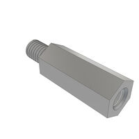 六角形隔離柱 螺紋型 #4-40 不鏽鋼 0.478" (12.15mm)