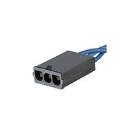 6 Flatstift-strømkonnektorer – kabinett Plugg Svart 0,295" (7,50mm)