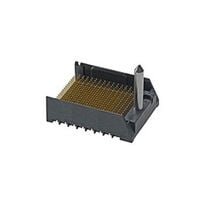 288 Connector Header, Male Pins Through Hole Black Impact, Guide Right