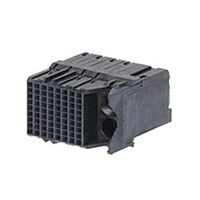 72 连接器 插座，母型插口 板边缘，通孔，直角 黑色 Impact，右侧导引