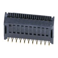 21 Position FFC, FPC Connector Contacts, Vertical - 1 Sided 0.020" (0.50mm) Surface Mount
