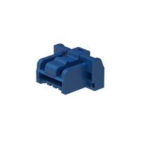 4 Rechteckige Steckverbinder - Gehäuse Stecker Blau 0,059" (1,50mm)