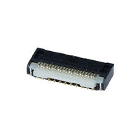21 Position FPC Connector Contacts, Top 0.010" (0.25mm) Surface Mount, Right Angle