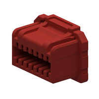 10 矩形连接器 - 外壳 插座 红色 0.049"（1.25mm）