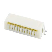 11 位置 FFC，FPC 连接器 触点，底部 0.039"（1.00mm） 表面贴装，直角