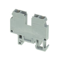 Terminal Block Connector 2 Position Feed Through Gray 12-28 AWG