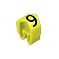 Leitungsmarkierung - aufstreifbar B x L: 0,17" x 0,12" (4,2mm x 3,0mm) Gelb Polyvinylchlorid (PVC)