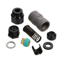 10 针位圆形连接器 插头，母插口 焊杯