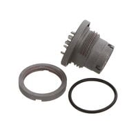 10 针位圆形连接器 插孔，公引脚 焊杯