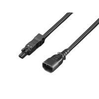 Cable Assembly Rectangular 02 pos Socket to IEC 320-C18 6.56' (2.00m)