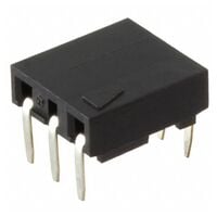 6 極 レセプタクル コネクタ 0.100インチ（2.54mm） スルーホール、ライトアングル 金