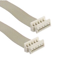16 Position Cable Assembly Rectangular Socket to Socket, Reversed 3.44' (1.05m)