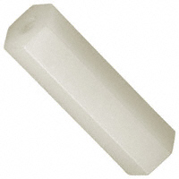 六角形隔離柱 螺紋型 #4-40 尼龍 0.875" (22.23mm) 7/8" 天然色