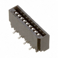 9 posisjon FFC konnektorer Kontakter, Vertikal - 1-sidig 0,039" (1,00mm) Overflatemontering
