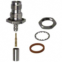 RP-TNC 連接器 插座、公引腳 50Ohm 面板安裝 壓接