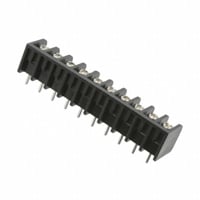 10 Circuit 0.250" (6.35mm) Barrier Block Connector, Screws with Captive Plate