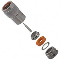 N Type Connector Plug, Male Pin 50 Ohms Free Hanging (In-Line) Solder