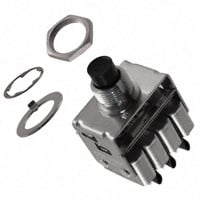 Pushbutton Switch SPDT x 4 Standard Panel Mount, Rear