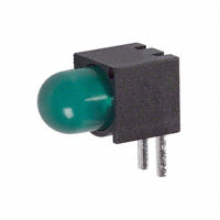 LED Circuit Board Indicator LED Circuit Board Indicator Single Green Diffused 5V 12mA Round with Domed Top 5mm, T-1 3/4 Through Hole, Right Angle