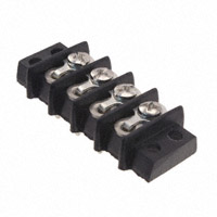 4 Circuit 0.375" (9.53mm) Barrier Block Connector, Screws