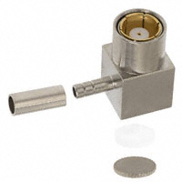 SMB Connector Plug, Female Socket 75 Ohms Free Hanging (In-Line), Right Angle Solder