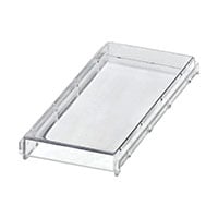 Plastic, Polycarbonate Cover, Lid 1.496" L x 3.543" W x 0.265" H (38.00mm x 90.00mm x 7.50mm) Clear