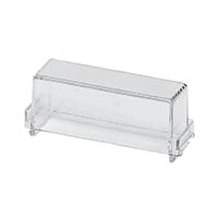 Plastic, Polycarbonate Cover, Lid 1.496" L x 0.591" W x 0.591" H (38.00mm x 15.00mm x 15.00mm) Clear