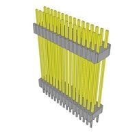 32 Positionen, Steckleiste, Abstandshalter, Steckverbinder 0,050" (1,27mm) Gold Durchkontaktierung