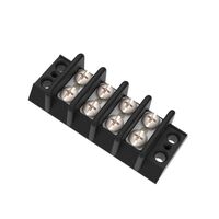 4 Circuit 0.563" (14.30mm) Barrier Block Connector, Screws