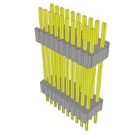 20 Positionen, Steckleiste, Abstandshalter, Steckverbinder 0,050" (1,27mm) Gold Durchkontaktierung