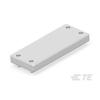 Rektangulær - 5,827" L x 2,362" B (148,00mm – 60,00mm) Gummitetning, Innføringsplate Grå