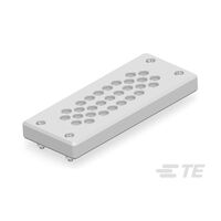 Rektangulær - 5,827" L x 2,362" B (148,00mm – 60,00mm) Gummitetning, Innføringsplate Grå